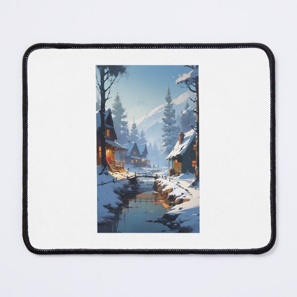 Item preview, snowy landscape designed and sold by seedsandgarden.