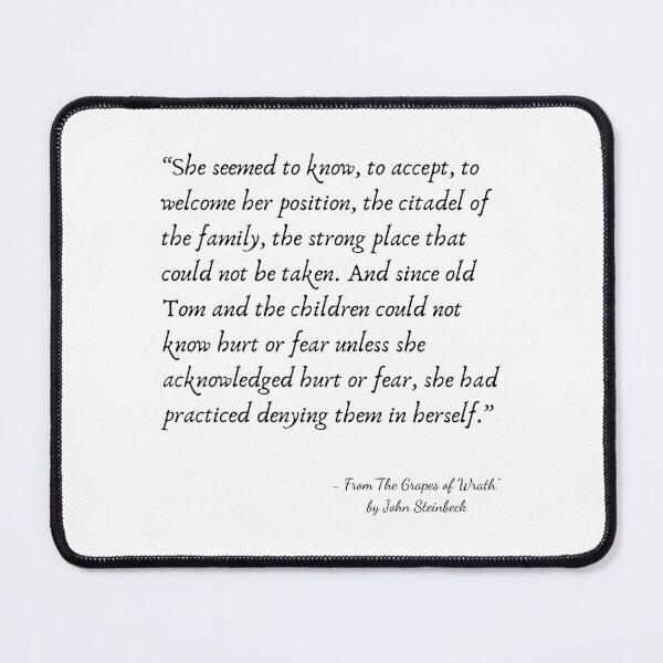 Item preview, A Quote from "The Grapes of Wrath" by John Steinbeck designed and sold by Poemit.