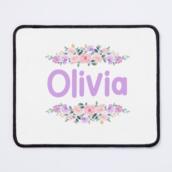 Item preview, Purple Flower Olivia Name Label designed and sold by NormadWorld.