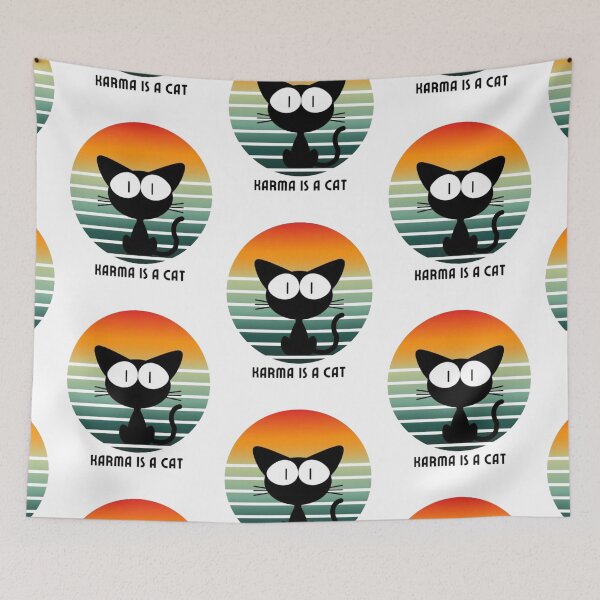 Item preview,  Karma is a Cat  designed and sold by printmala.