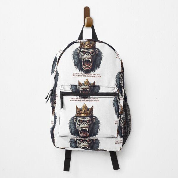 Item preview, Gorilla, crown. King is not just someone who wins, but someone who makes chess stylish designed and sold by Anastasiia Yurevych.