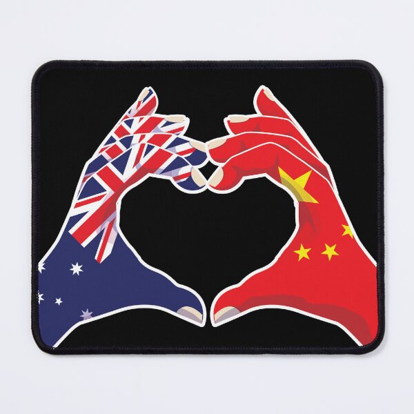 Item preview, Chinese China Australian Australia Love Heart Peace designed and sold by FlagX.