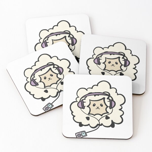Item preview, Cute sheep listening to music - For musicians, music fans and animal lovers designed and sold by TilmanTrades.