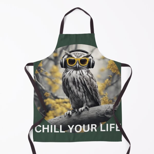 Item preview, Owl loves music and chilling designed and sold by KarakitAI.