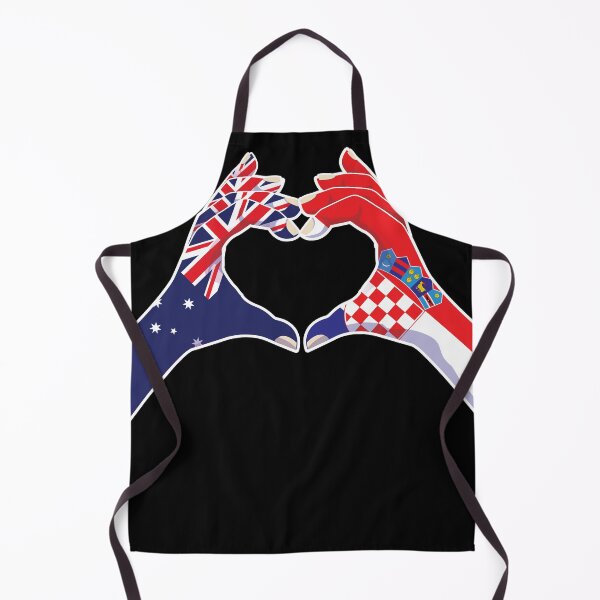 Artikelvorschau, Kroatisch Kroatien Australisch Australien Liebe Herz Frieden entworfen und verkauft von FlagX.