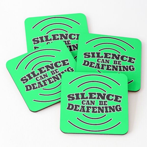 Item preview, Silence can be Deafening - speech quote designed and sold by Harlake.