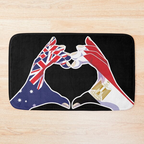 Item preview, Egypt Egyptian Australian Australia Love Heart Peace designed and sold by FlagX.