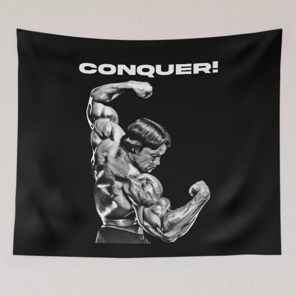 Item preview, Arnold schwarzenegger, Conquer! Arnold schwarzenegger Fan art designed and sold by HuzaifaNaveedh.