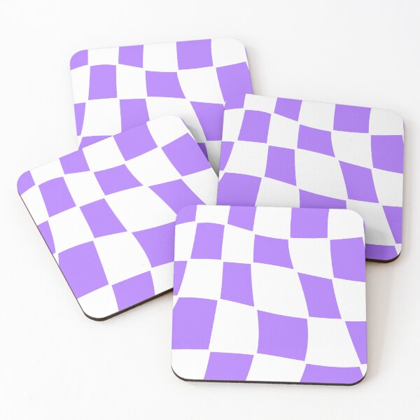 Item preview, cuadrados irregulares de color blanco y púrpura  designed and sold by ArtKar.