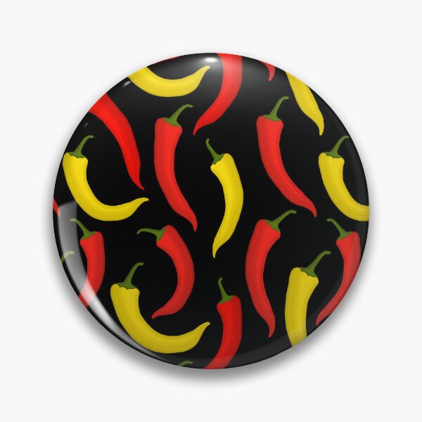 Item preview, Pattern with red yellow chilli peppers designed and sold by IrynaAlex.