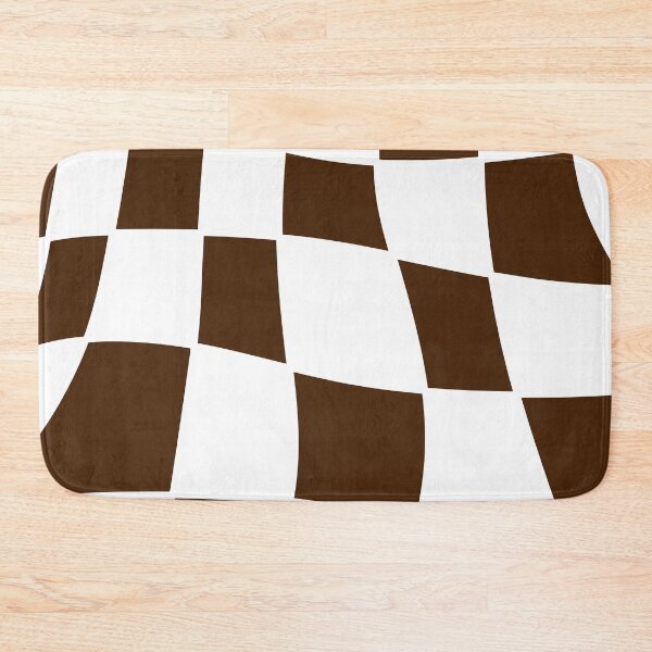 Item preview, cuadrados irregulares color blanco y café designed and sold by ArtKar.