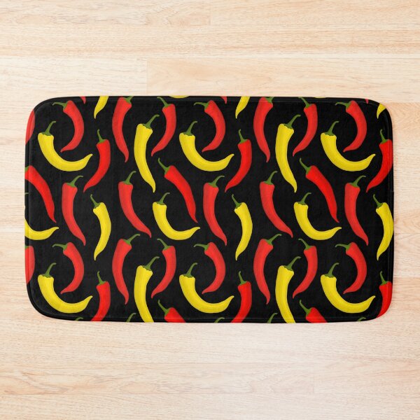 Item preview, Pattern with red yellow chilli peppers designed and sold by IrynaAlex.
