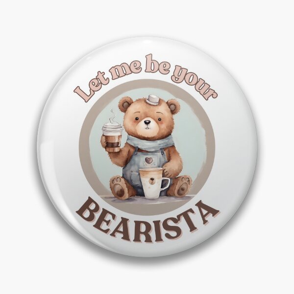 Item preview, Let me be your bearista - bear with coffe cup designed and sold by Drawmecute.
