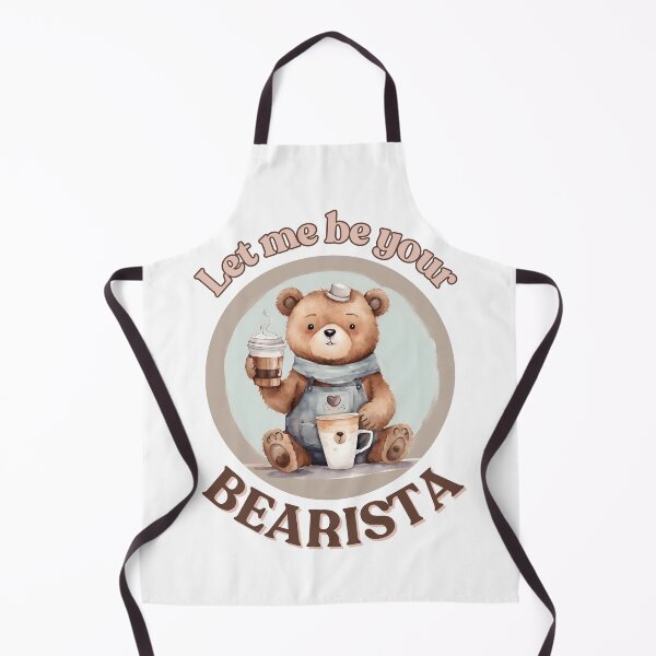 Item preview, Let me be your bearista - bear with coffe cup designed and sold by Drawmecute.
