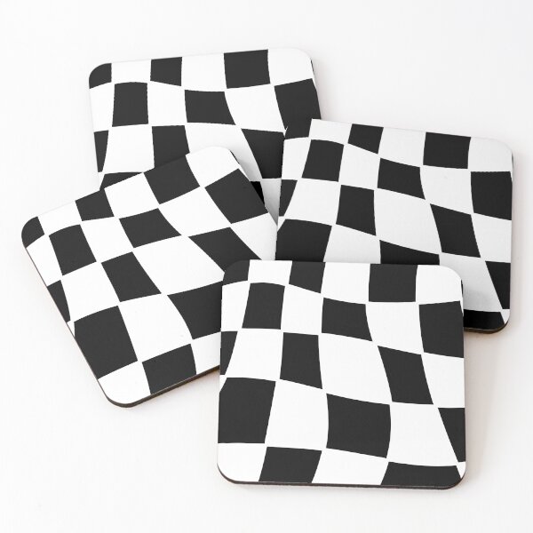 Item preview, cuadrados irregulares color blanco y negro designed and sold by ArtKar.