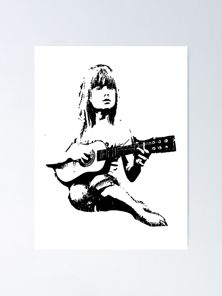 Torres Moda Guitare Camisetas Mujer Póster For Sale Con La Obra