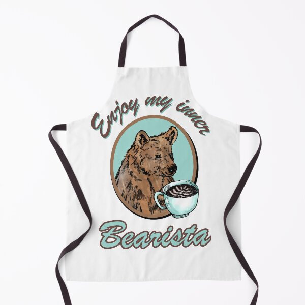 Item preview, Enjoy my inner bearista - bear with coffe cup designed and sold by Drawmecute.