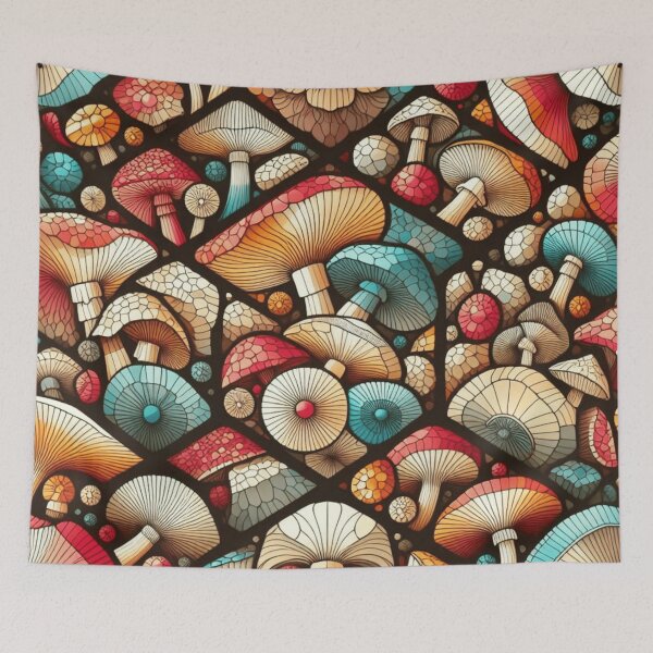 Item preview, Mushrooms die-cut pattern designed and sold by asbno19.