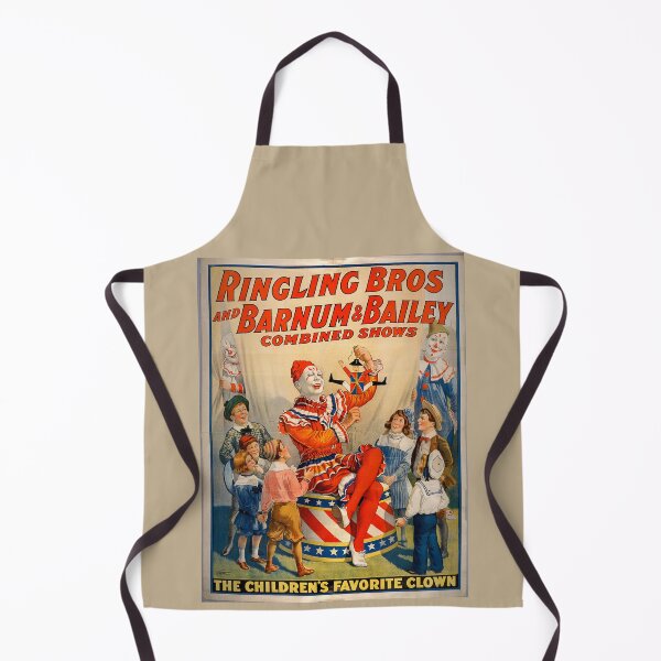 Item preview, Vintage Clowns in a Retro Advertisement Ringling Bros designed and sold by ARVA-Digital.