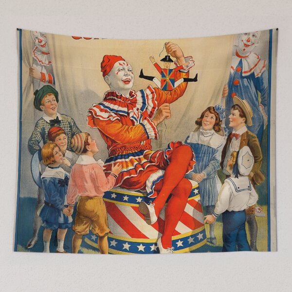 Item preview, Vintage Clowns in a Retro Advertisement Ringling Bros  designed and sold by ARVA-Digital.