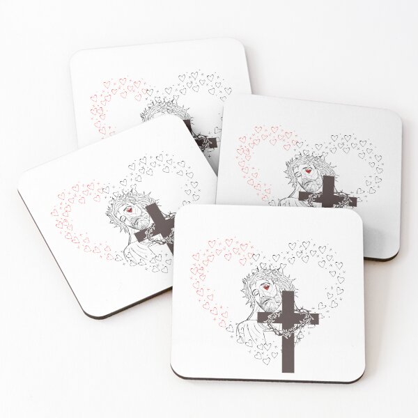 Item preview, Jesus Christ crucified John 316 accessories love hearts Christian Easter cross crucifix  designed and sold by joyfulartful.