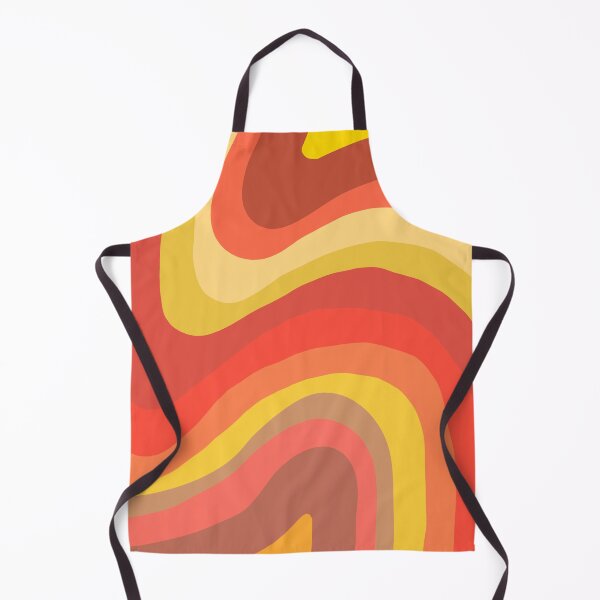 Item preview, patrón de líneas irregulares con tonos naranjas y amarillos designed and sold by ArtKar.