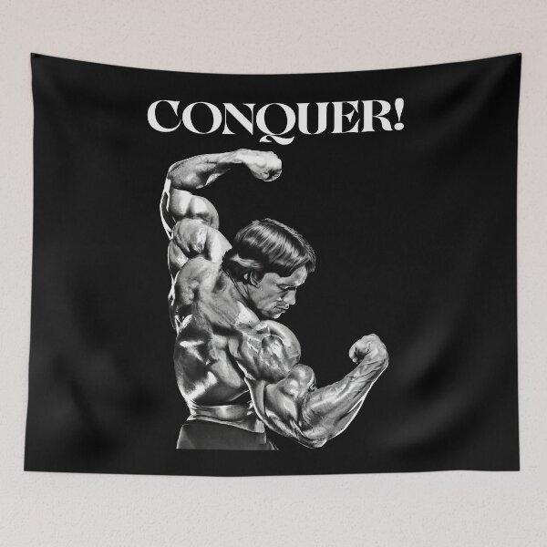 Item preview, Arnold schwarzenegger, Conquer! Arnold schwarzenegger Fan art designed and sold by HuzaifaNaveedh.