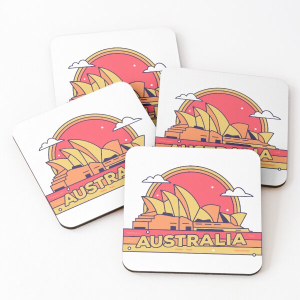 Item preview, Minimalist Australia Souvenir Art designed and sold by ecdato.