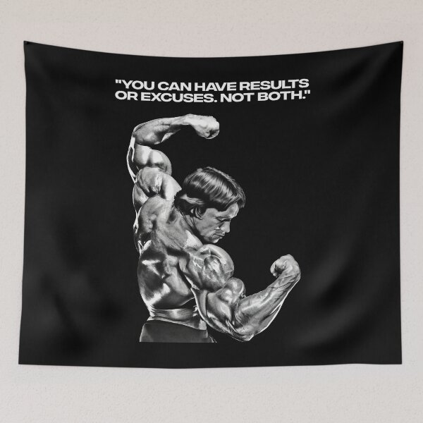 Item preview, Arnold Schwarzenegger "You can have results or excuses. Not both". Fan art  designed and sold by HuzaifaNaveedh.