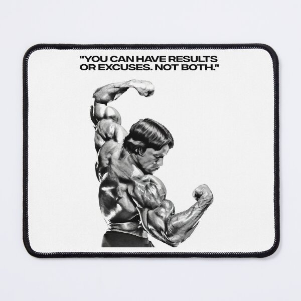 Item preview, Arnold Schwarzenegger "You can have results or excuses. Not both". Fan art designed and sold by HuzaifaNaveedh.