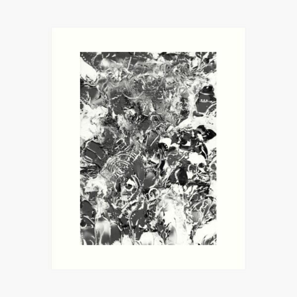 Item preview, Abstract Black and white rectangle designed and sold by Jo Wyles.