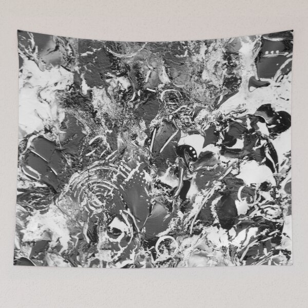 Item preview, Abstract Black and white rectangle designed and sold by Jo Wyles.