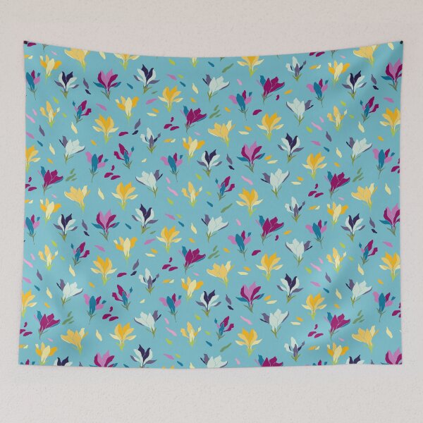 Item preview, Colorful scattered flowers designed and sold by Magdanatka.