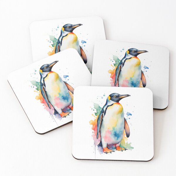 Item preview, Colorful Watercolor Funny Penguin  designed and sold by anyasevchenko.