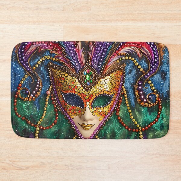 Item preview, Ornate Hearthstone abstract Mardi Gras mask designed and sold by dcrc.