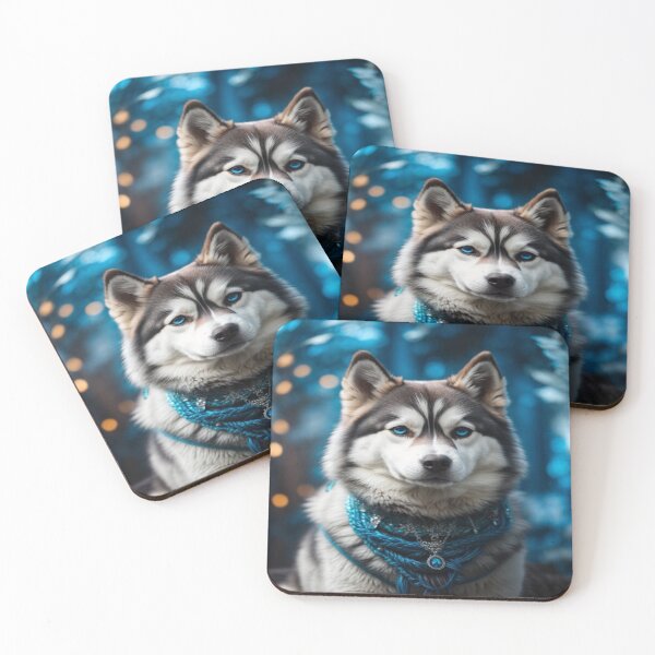 Item preview, Soulful Husky with Mystical Aura designed and sold by Enchanting Art Vista.
