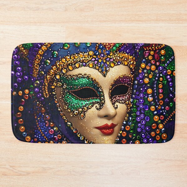 Item preview, ornate hearthstone abstract mardi gras mask designed and sold by dcrc.