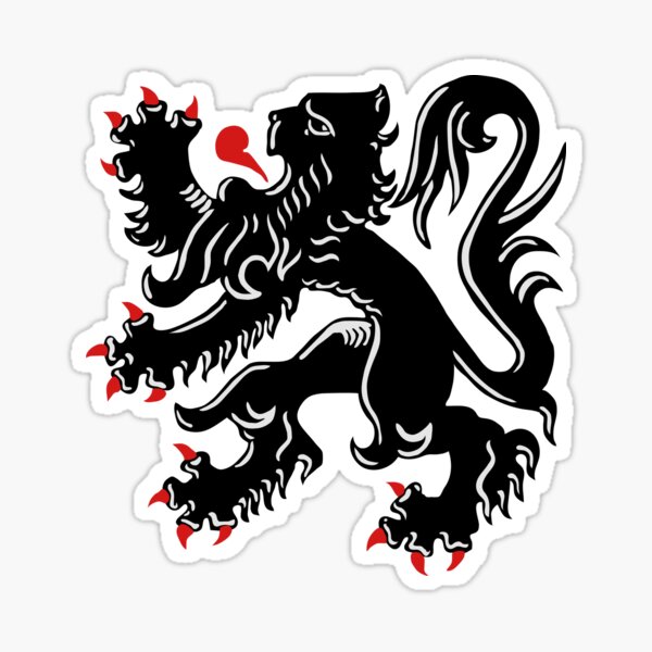 Vista previa del artículo con la obra «El león flamenco - De Vlaamse Leeuw - Flandes», diseñado y vendido por sweetsixty.
