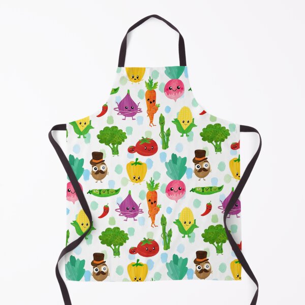Item preview, Happy Veggies Cuties Healthy Food Kids Pattern designed and sold by SamAnnDesigns.