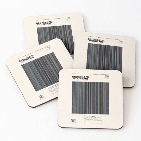 Item preview, Brokeback Mountain (2005), Minimalist movie barcode designed and sold by PinkandP.