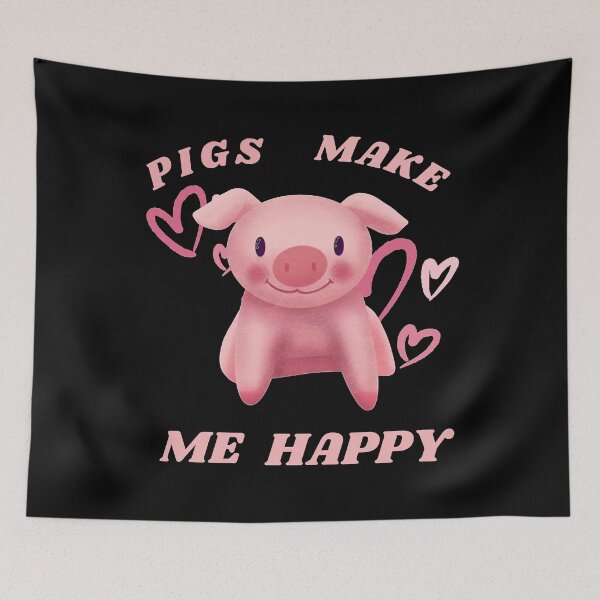 Item preview, Pigs Make Me Happy designed and sold by JuniperusArt.