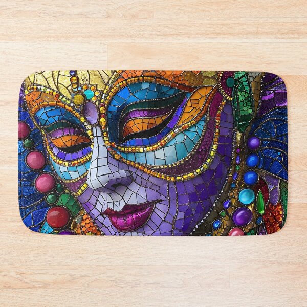 Item preview, ornate hearthstone abstract mardi gras mask designed and sold by dcrc.