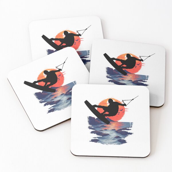 Item preview, Wakeboard and sunset designed and sold by Mikakujumi.