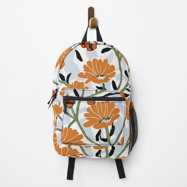 Item preview, Retro Flowers in Orange designed and sold by SamJanner.