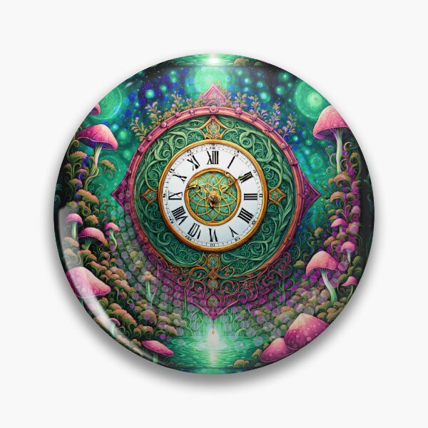 Item preview, Seb-E-deE -  Out Of Time Artwork, Green, Pink, Purple designed and sold by PsyStudioShop.