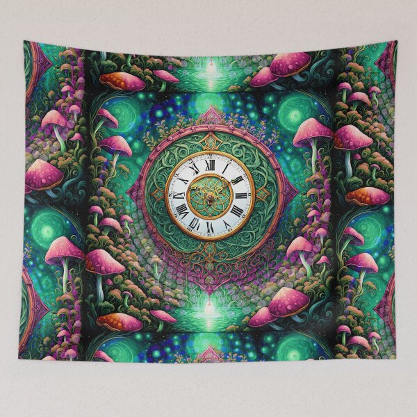 Item preview, Seb-E-deE -  Out Of Time Artwork, Green, Pink, Purple designed and sold by PsyStudioShop.