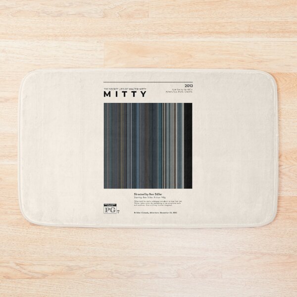 Item preview, The Secret Life of Walter Mitty (2013), Minimalist movie barcode designed and sold by PinkandP.