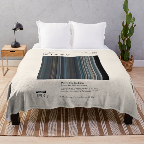 Item preview, The Secret Life of Walter Mitty (2013), Minimalist movie barcode designed and sold by PinkandP.