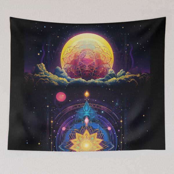 Item preview, Sacred Geometry, Planetary Graphics, Celestial Harmony, Planetary Canvas, Transcendent Orbits, Alien Planets, Otherworldly Planets  designed and sold by psytrancedesign.