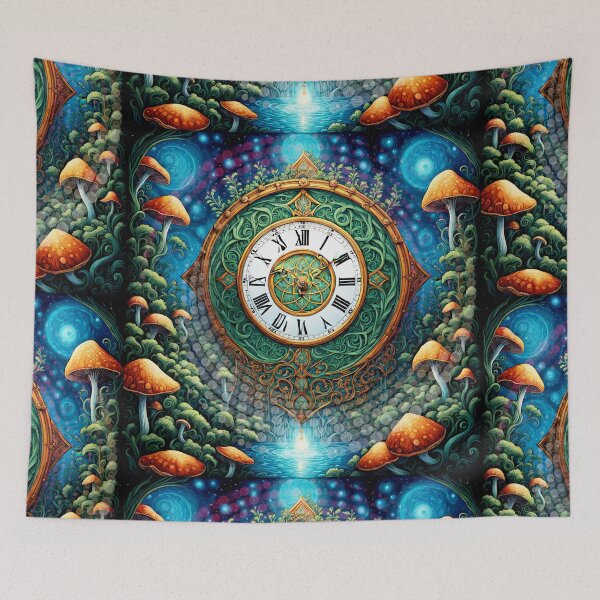Item preview, Seb-E-deE -  Out Of Time Artwork, Green, Blue, Orange designed and sold by PsyStudioShop.